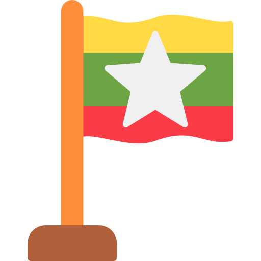 birmania Generic color fill icona