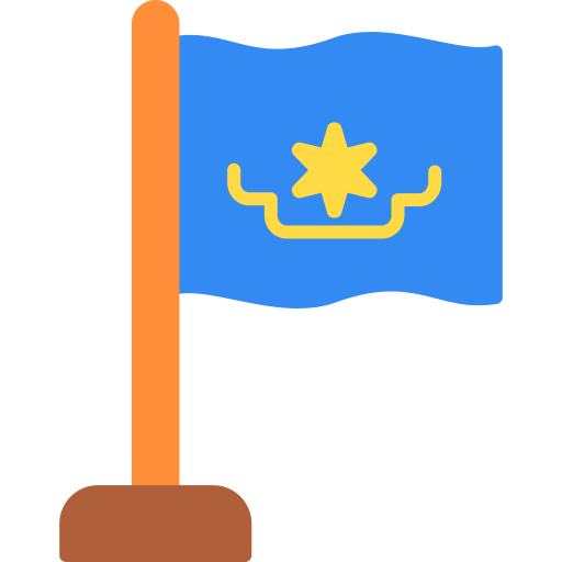 Kazakhstan Generic color fill icon