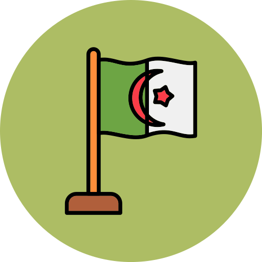 알제리 Generic color lineal-color icon