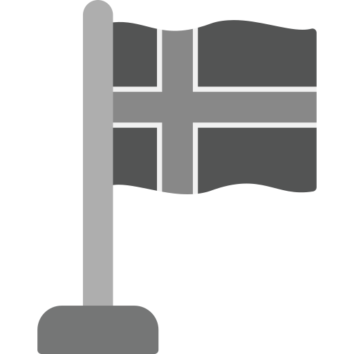 アイスランド Generic color fill icon