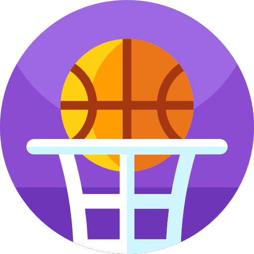 baloncesto Geometric Flat Circular Flat icono
