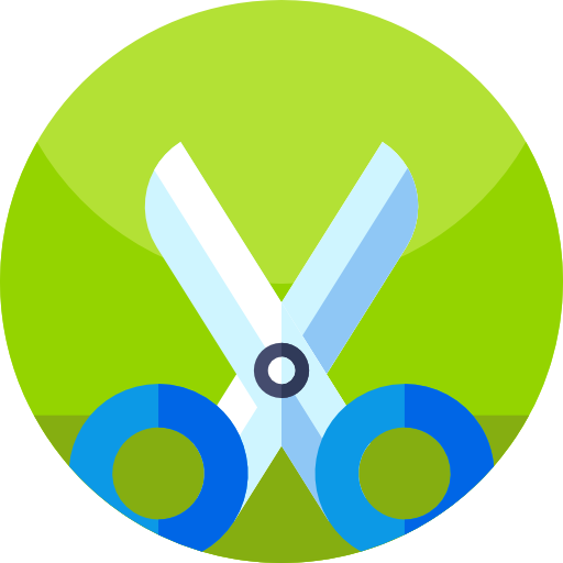 Scissors Geometric Flat Circular Flat icon