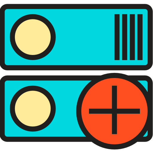 server Phatplus Lineal Color icona