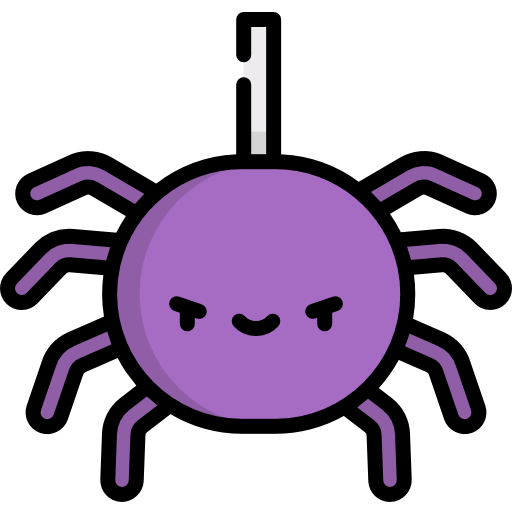 Spider Kawaii Lineal color icon