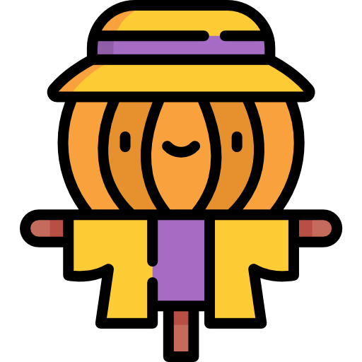 Scarecrow Kawaii Lineal color icon