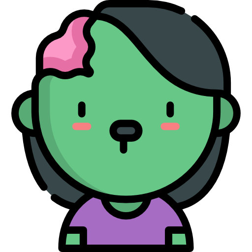 zombie Kawaii Lineal color icon