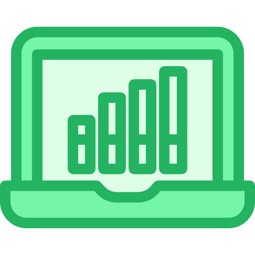balkendiagramm Kiranshastry Lineal Green icon