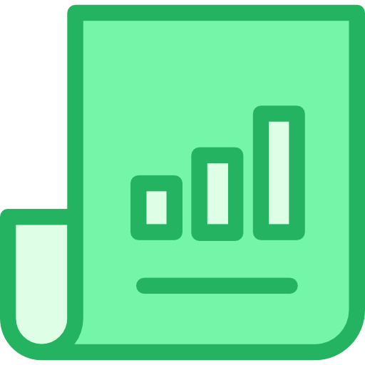 gráfico de barras Kiranshastry Lineal Green icono