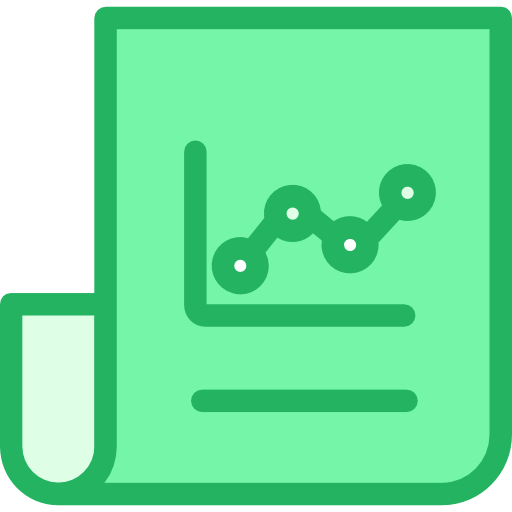 Line chart Kiranshastry Lineal Green icon