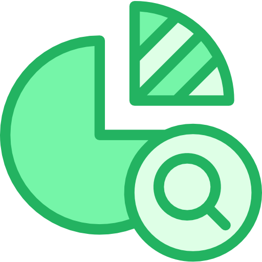 gráfico circular Kiranshastry Lineal Green icono