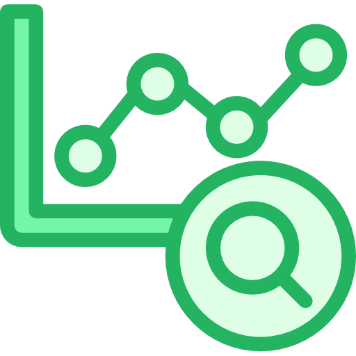 gráfico de linea Kiranshastry Lineal Green icono