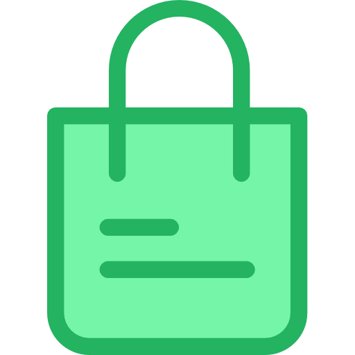 torba na zakupy Kiranshastry Lineal Green ikona