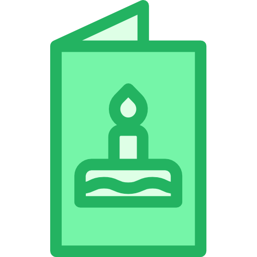 geburtstagseinladung Kiranshastry Lineal Green icon