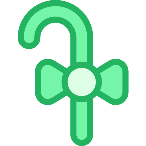 사탕 지팡이 Kiranshastry Lineal Green icon