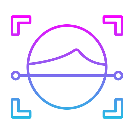 얼굴 스캔 Generic gradient outline icon