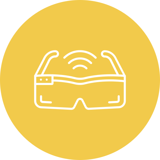 Smart glasses Generic color fill icon