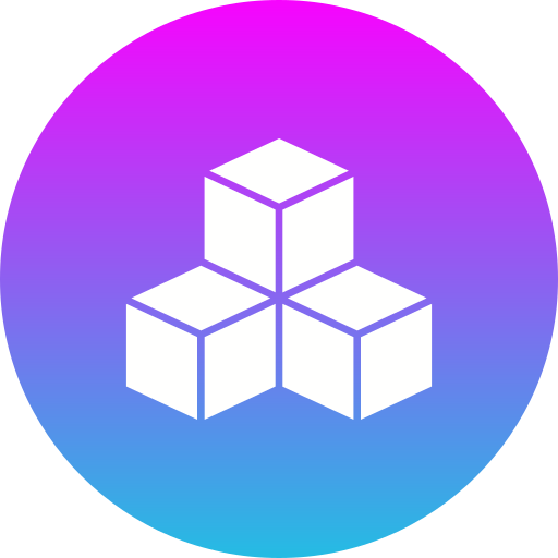 Cubes Generic gradient fill icon