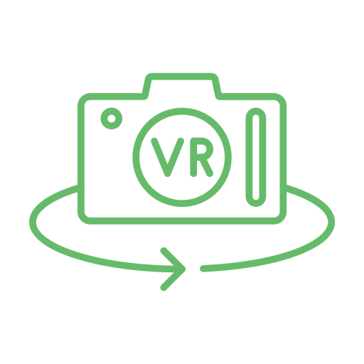 cámara de realidad virtual Generic color outline icono