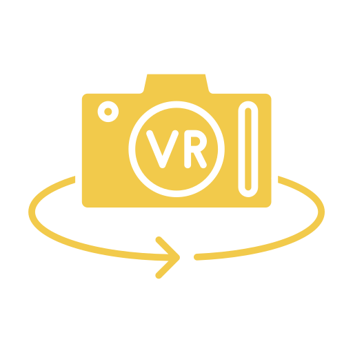 cámara de realidad virtual Generic color fill icono