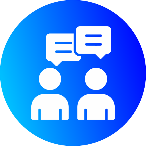 Group chat Generic gradient fill icon