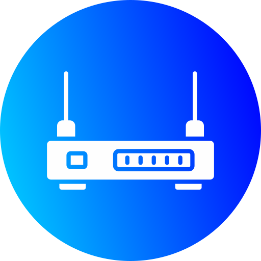 router de wifi Generic gradient fill icono