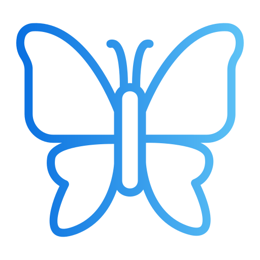 Бабочка Generic gradient outline иконка
