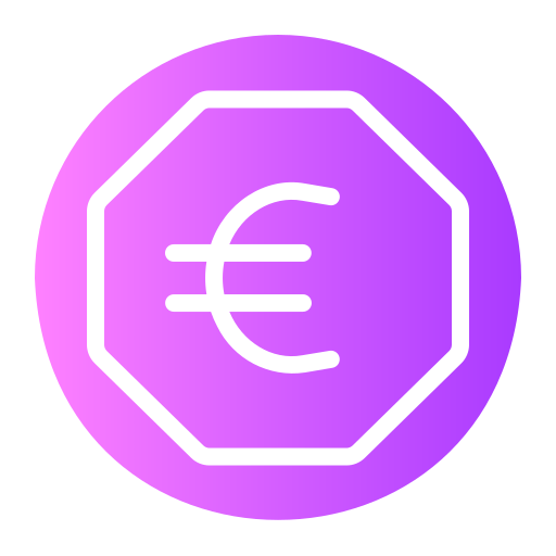 Евро Generic gradient fill иконка