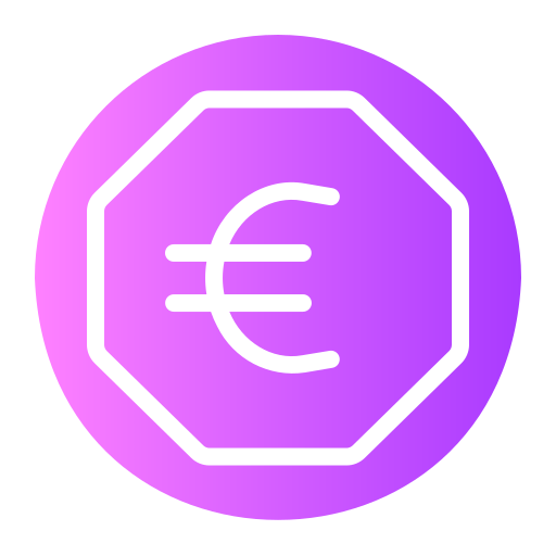 euro Generic gradient fill icona