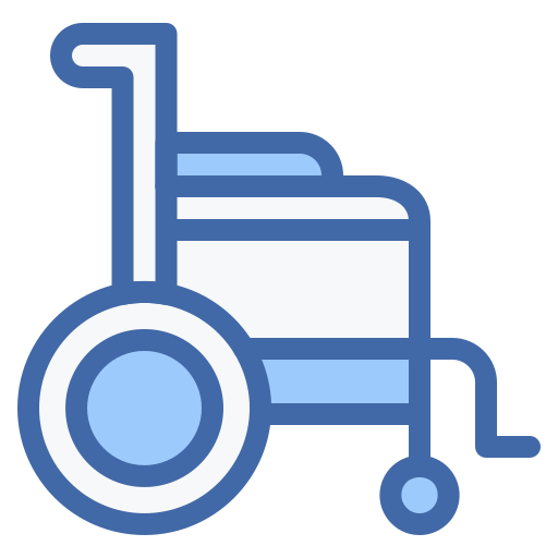 wózek inwalidzki Generic color lineal-color ikona