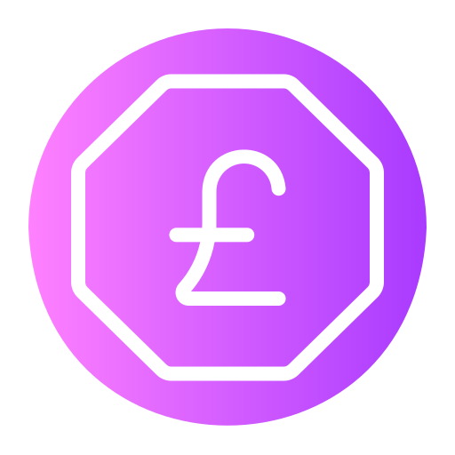 Pound sterling Generic gradient fill icon