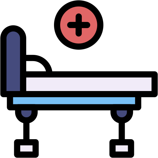 병원 침대 Generic color lineal-color icon