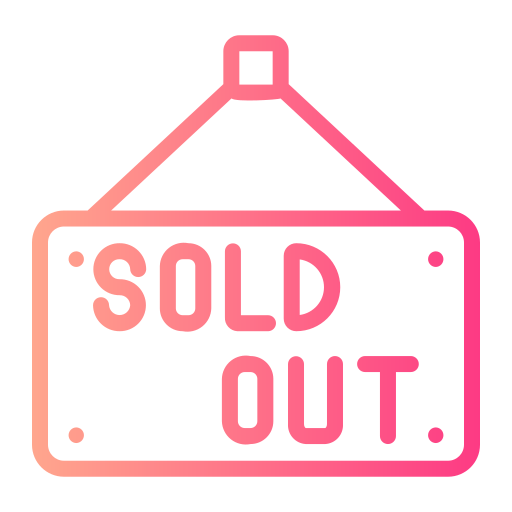 Sold out Generic gradient outline icon