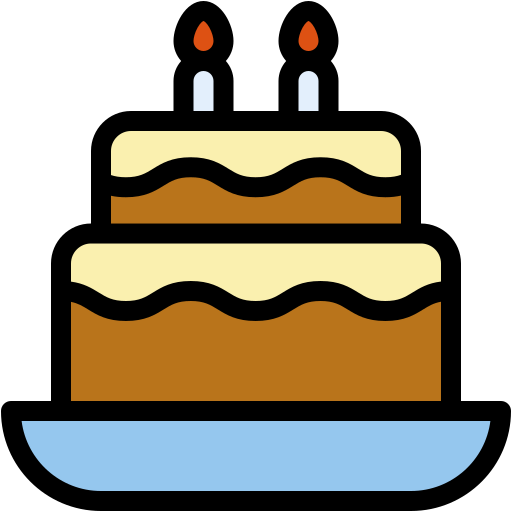 tort urodzinowy Generic color lineal-color ikona