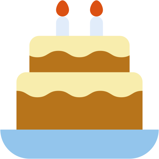 Birthday cake Generic color fill icon