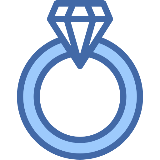 diamant-ring Generic color lineal-color icon