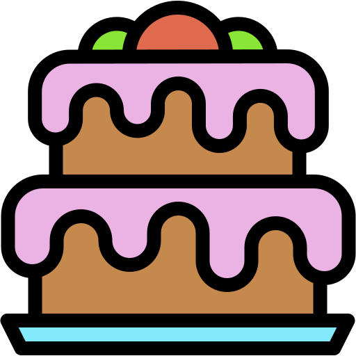 誕生日ケーキ Generic color lineal-color icon