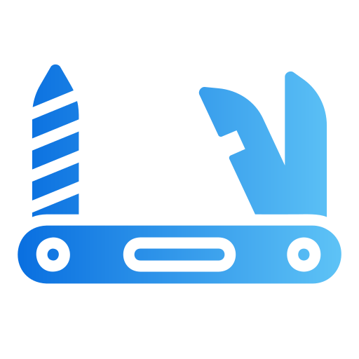 Utility knife Generic gradient fill icon