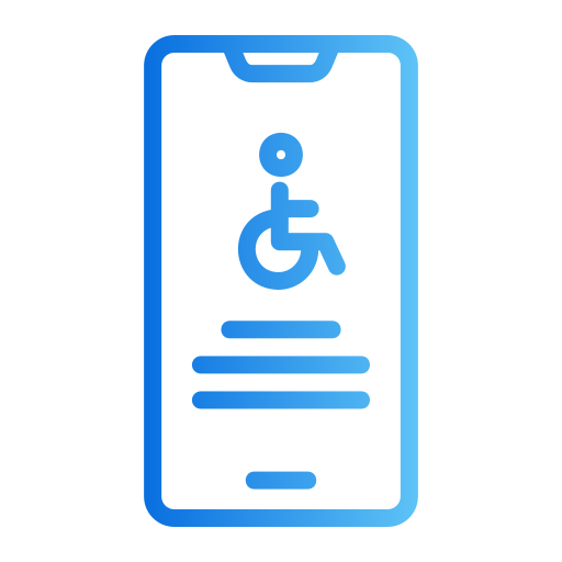 Accessible Generic gradient outline icon