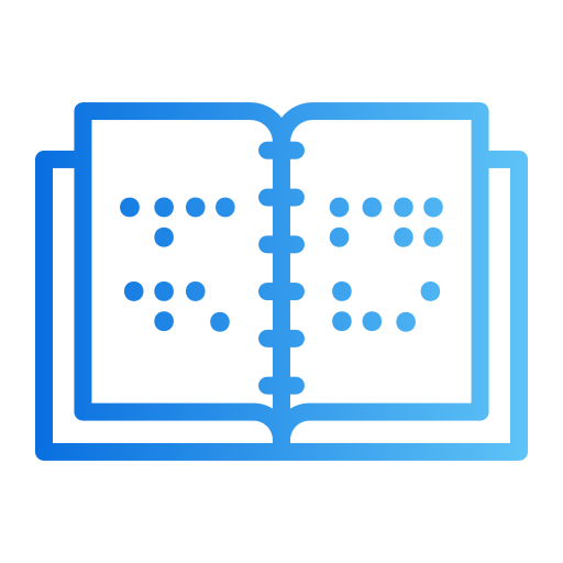 braille Generic gradient outline icono