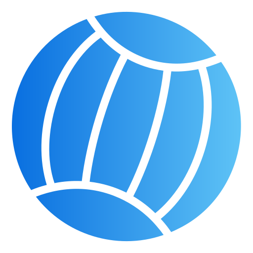 пляжный мяч Generic gradient fill иконка