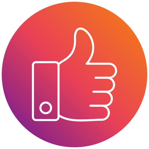 Thumb up Generic gradient fill icon