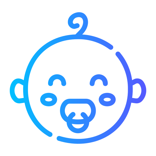 男の赤ちゃん Generic gradient outline icon