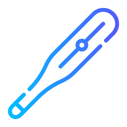 thermometer Generic gradient outline icoon