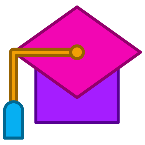 Graduated Generic color lineal-color icon