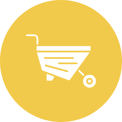 Wheelbarrow Generic color fill icon