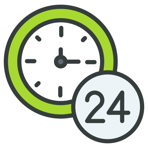Open 24 hours Generic color lineal-color icon