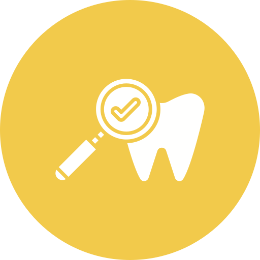 kontrola dentystyczna Generic color fill ikona