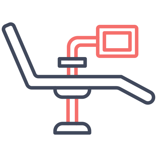Стоматологическое кресло Generic color outline иконка