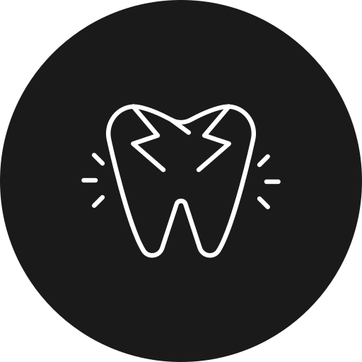 gebrochener zahn Generic black fill icon