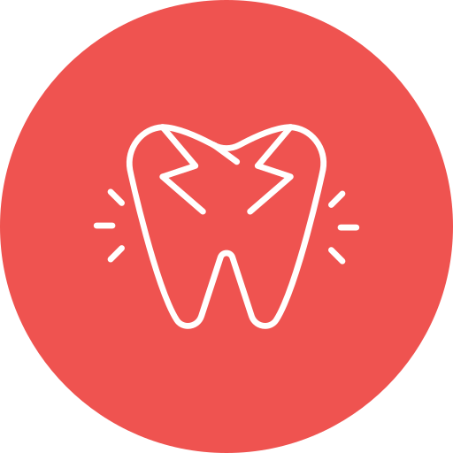 Broken tooth Generic color fill icon